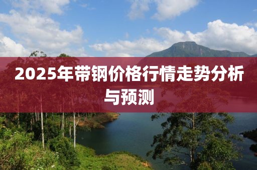2025年帶鋼價(jià)格行情走勢分析與預(yù)測