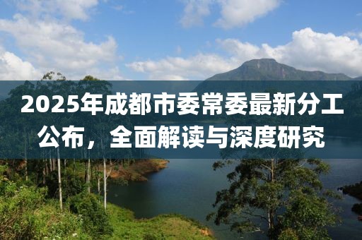 2025年成都市委常委最新分工公布，全面解讀與深度研究