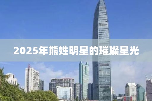2025年熊姓明星的璀璨星光