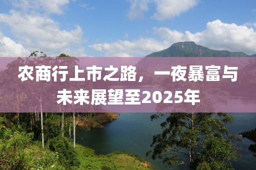 農(nóng)商行上市之路，一夜暴富與未來(lái)展望至2025年