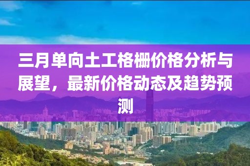 三月單向土工格柵價(jià)格分析與展望，最新價(jià)格動(dòng)態(tài)及趨勢(shì)預(yù)測(cè)