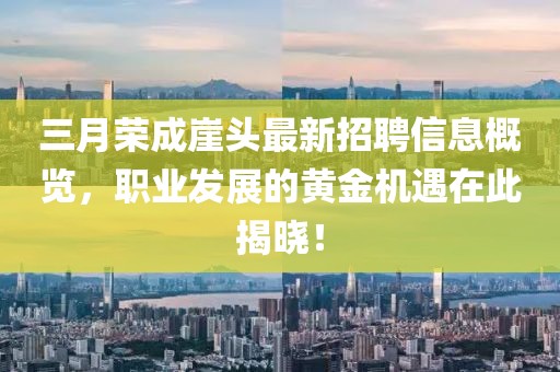 三月榮成崖頭最新招聘信息概覽，職業(yè)發(fā)展的黃金機遇在此揭曉！
