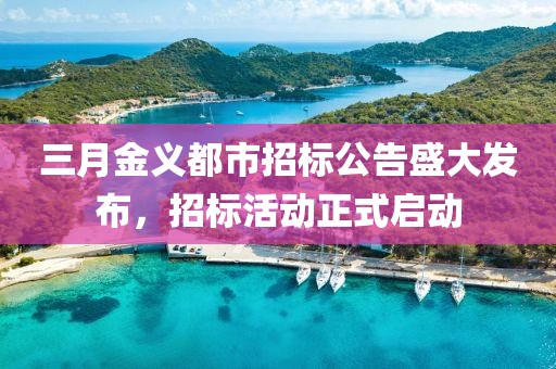 三月金義都市招標(biāo)公告盛大發(fā)布，招標(biāo)活動正式啟動