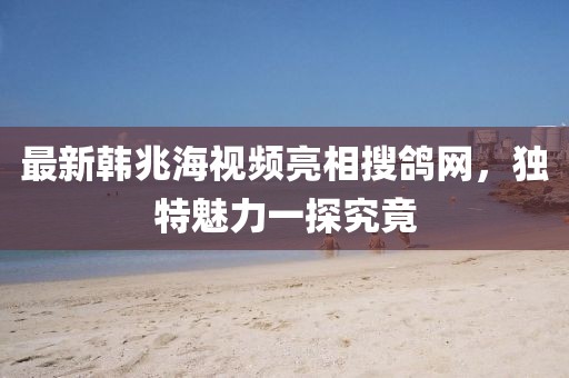 最新韓兆海視頻亮相搜鴿網(wǎng)，獨(dú)特魅力一探究竟