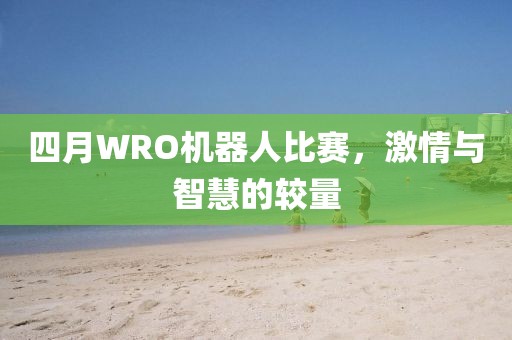 四月WRO機(jī)器人比賽，激情與智慧的較量