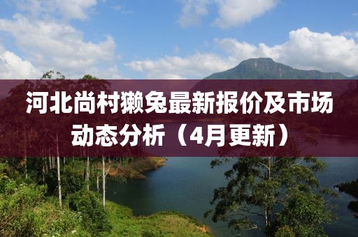 河北尚村獺兔最新報(bào)價(jià)及市場(chǎng)動(dòng)態(tài)分析（4月更新）
