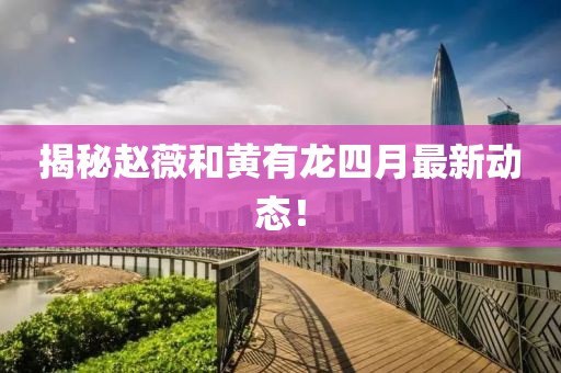 揭秘趙薇和黃有龍四月最新動態(tài)！