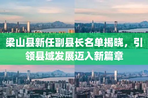梁山縣新任副縣長名單揭曉，引領(lǐng)縣域發(fā)展邁入新篇章