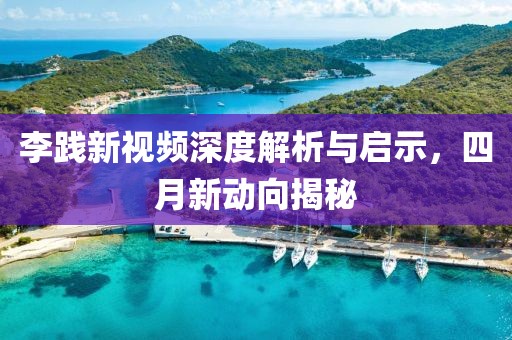 李踐新視頻深度解析與啟示，四月新動(dòng)向揭秘