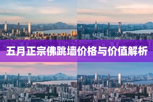 五月正宗佛跳墻價(jià)格與價(jià)值解析