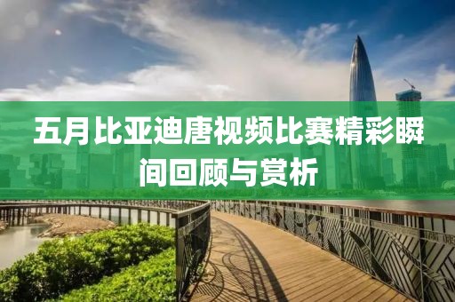 五月比亞迪唐視頻比賽精彩瞬間回顧與賞析