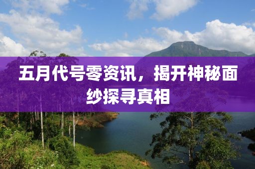 五月代號(hào)零資訊，揭開神秘面紗探尋真相