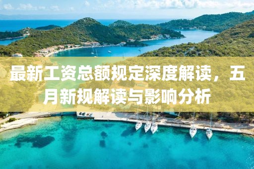 最新工資總額規(guī)定深度解讀，五月新規(guī)解讀與影響分析