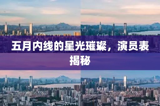 五月內(nèi)線的星光璀璨，演員表揭秘