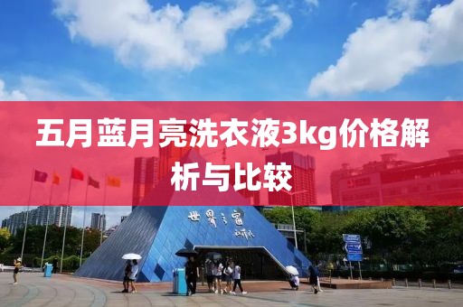 五月藍(lán)月亮洗衣液3kg價格解析與比較