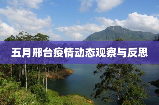 五月邢臺疫情動態(tài)觀察與反思