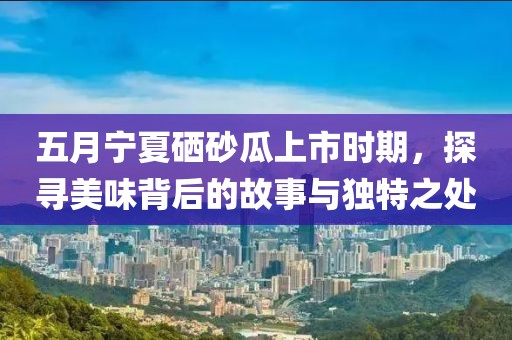 五月寧夏硒砂瓜上市時(shí)期，探尋美味背后的故事與獨(dú)特之處