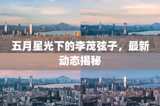 五月星光下的李茂弦子，最新動(dòng)態(tài)揭秘