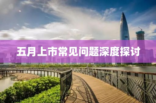 五月上市常見問題深度探討