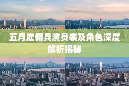 五月雇傭兵演員表及角色深度解析揭秘