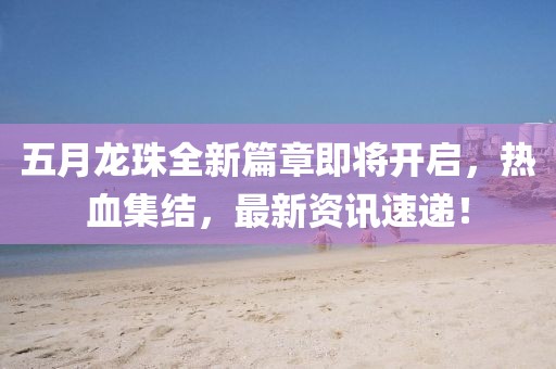 五月龍珠全新篇章即將開(kāi)啟，熱血集結(jié)，最新資訊速遞！