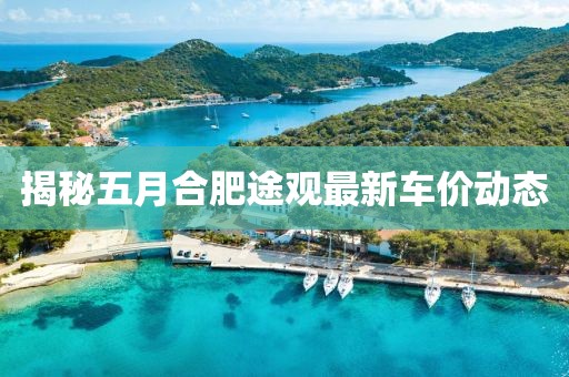 揭秘五月合肥途觀最新車價動態(tài)