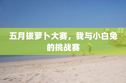 五月拔蘿卜大賽，我與小白兔的挑戰(zhàn)賽