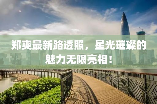 鄭爽最新路透照，星光璀璨的魅力無限亮相！