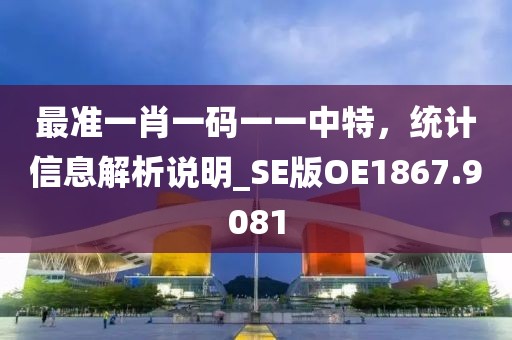 最準(zhǔn)一肖一碼一一中特，統(tǒng)計(jì)信息解析說明_SE版OE1867.9081