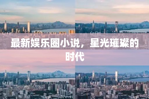 最新娛樂圈小說，星光璀璨的時代