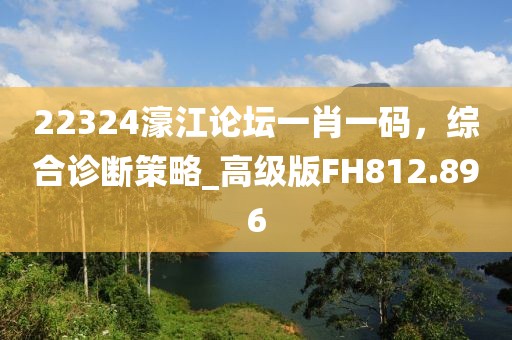 22324濠江論壇一肖一碼，綜合診斷策略_高級版FH812.896