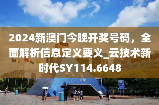 2024新澳門今晚開獎(jiǎng)號碼，全面解析信息定義要義_云技術(shù)新時(shí)代SY114.6648