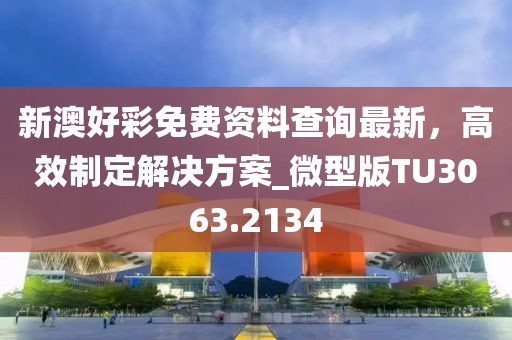 新澳好彩免費(fèi)資料查詢最新，高效制定解決方案_微型版TU3063.2134