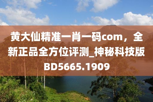 黃大仙精準(zhǔn)一肖一碼com，全新正品全方位評測_神秘科技版BD5665.1909