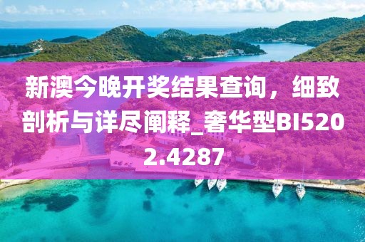 新澳今晚開獎結果查詢，細致剖析與詳盡闡釋_奢華型BI5202.4287