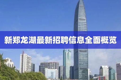 新鄭龍湖最新招聘信息全面概覽