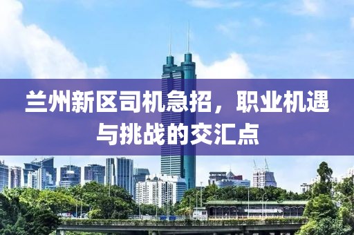 蘭州新區(qū)司機(jī)急招，職業(yè)機(jī)遇與挑戰(zhàn)的交匯點(diǎn)