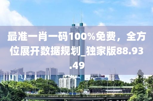 最準一肖一碼100%免費，全方位展開數(shù)據(jù)規(guī)劃_獨家版88.93.49