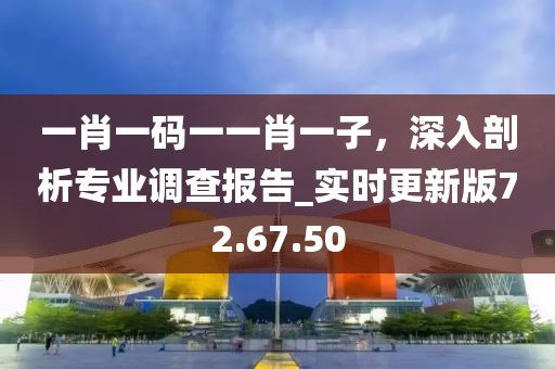 一肖一碼一一肖一子，深入剖析專業(yè)調查報告_實時更新版72.67.50