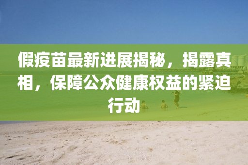 假疫苗最新進展揭秘，揭露真相，保障公眾健康權(quán)益的緊迫行動