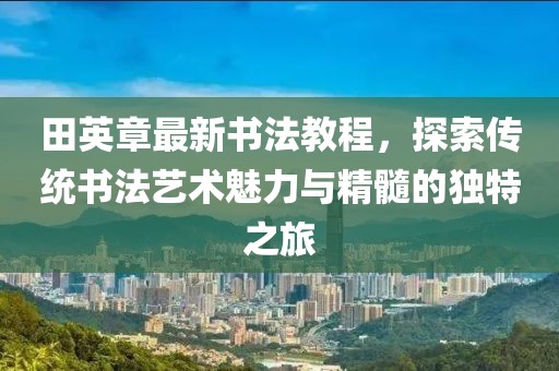 田英章最新書法教程，探索傳統(tǒng)書法藝術(shù)魅力與精髓的獨(dú)特之旅
